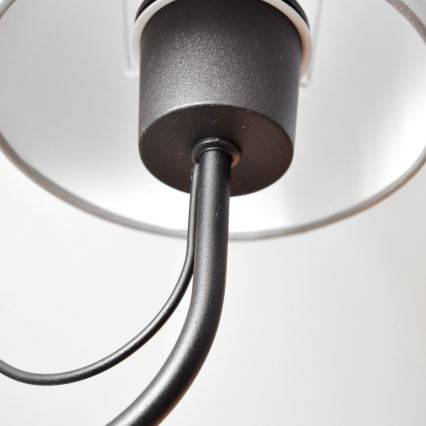 Λάμπα τοίχου MALBO 1xE27/15W/230V γκρι/μαύρο
