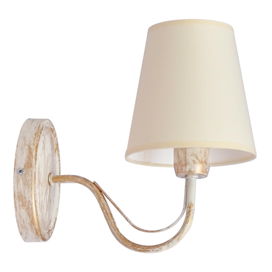 Λάμπα τοίχου MALBO 1xE27/15W/230V μπεζ