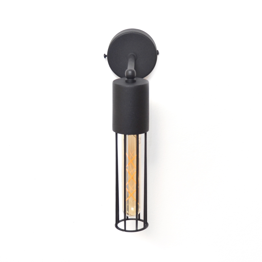 Λάμπα τοίχου MELODY 1xE27/15W/230V μαύρο