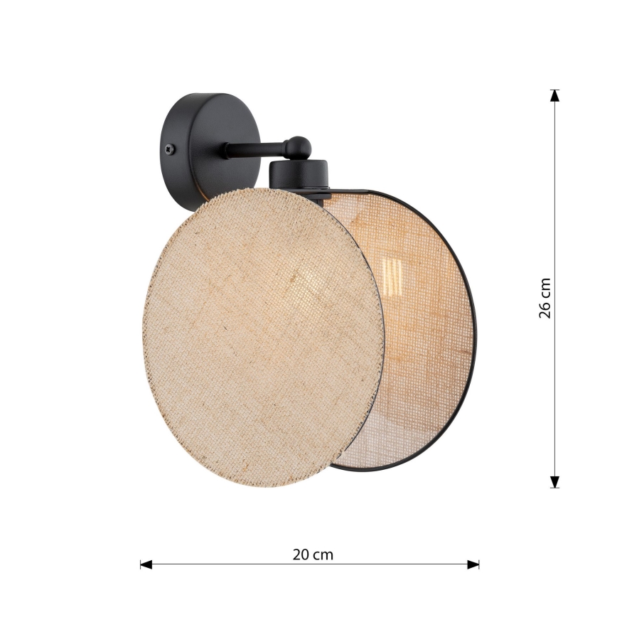 Λάμπα τοίχου MOTIF 1xE14/10W/230V μπεζ