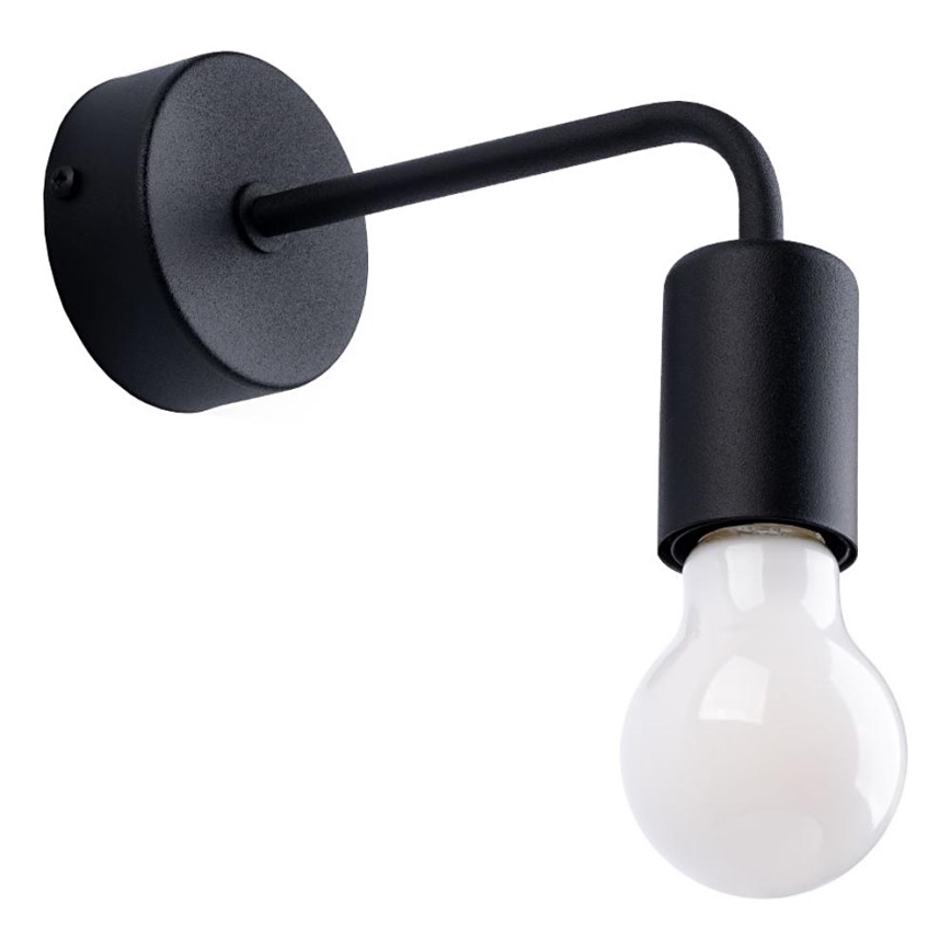Λάμπα τοίχου NORAH 1xE27/15W/230V μαύρο