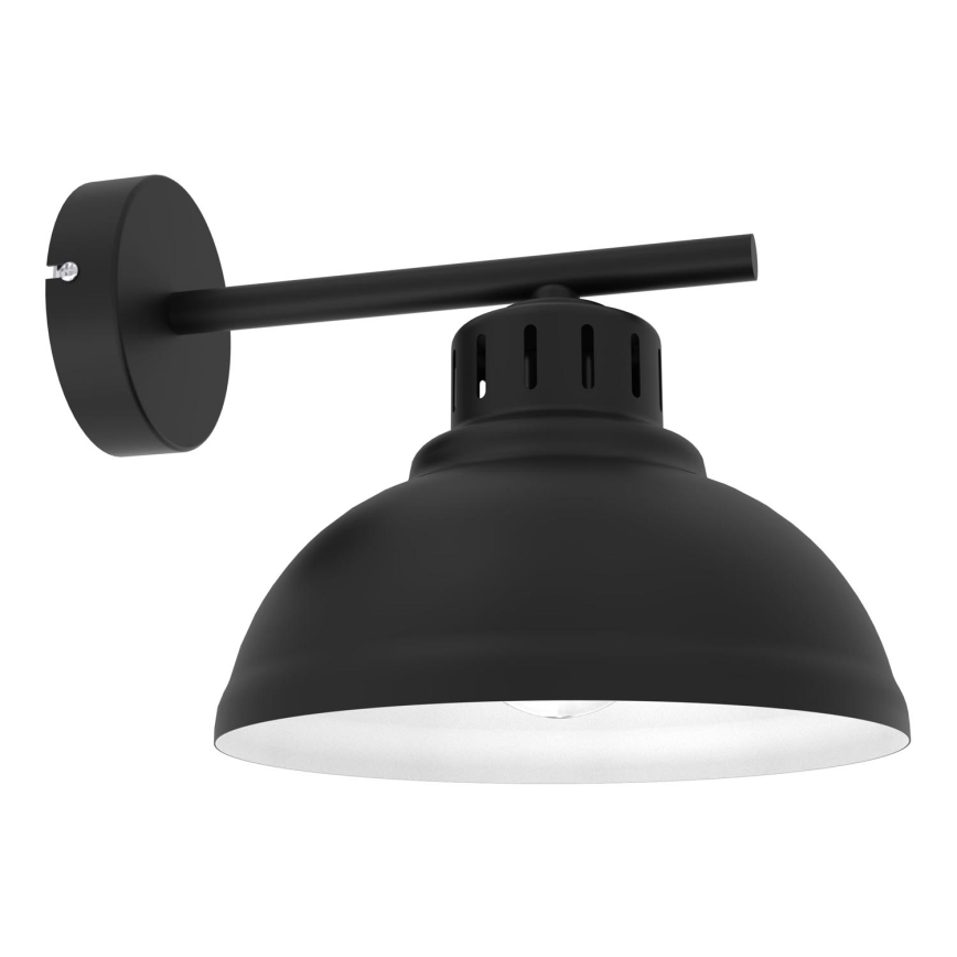 Λάμπα τοίχου SVEN 1xE27/15W/230V μαύρο