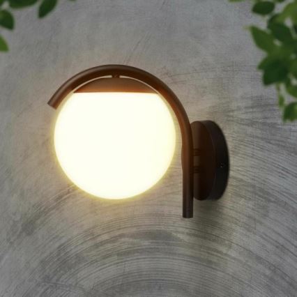 Λάμπα τοίχου εξωτερικού χώρου 1xE27/60W/230V IP44 μαύρο