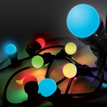 Λαμπάκια LED εξωτερικού χώρου  EASY CONNECT 8xE27 5m IP44 πολύχρωμα