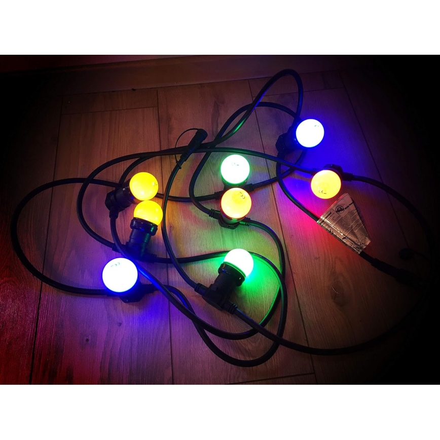 Λαμπάκια LED εξωτερικού χώρου  EASY CONNECT 8xE27 5m IP44 πολύχρωμα