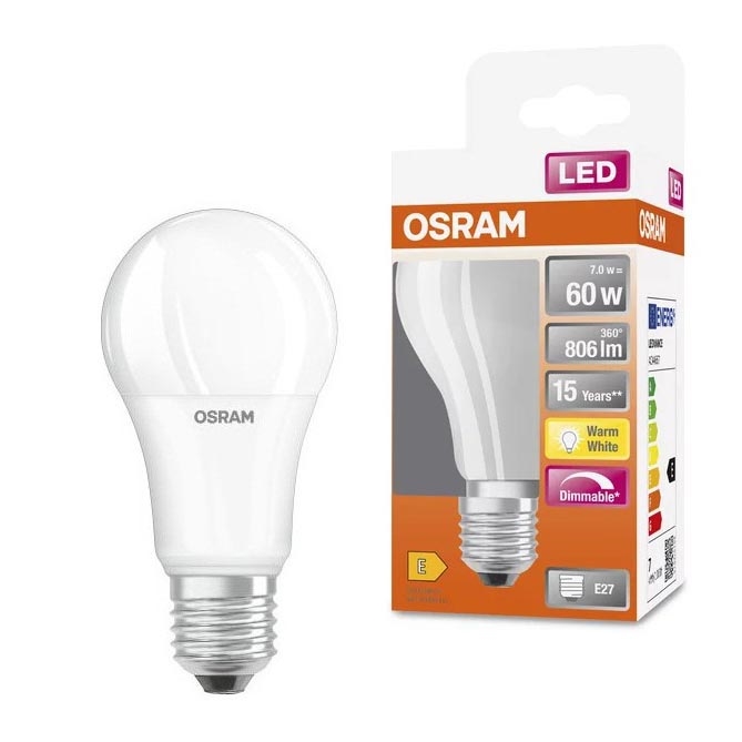 Λαμπτήρας Dimming LED A60 E27/7W/230V 2700K - Osram