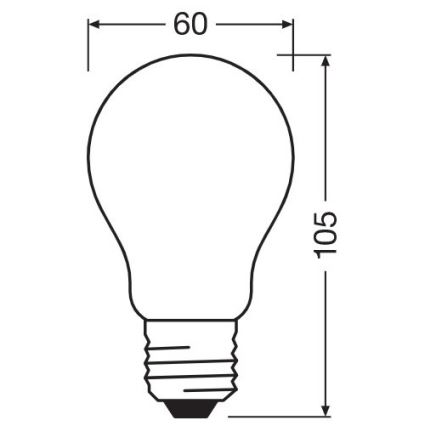 Λαμπτήρας Dimming LED A60 E27/7W/230V 2700K - Osram