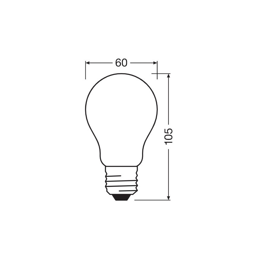 Λαμπτήρας Dimming LED A60 E27/7W/230V 2700K - Osram
