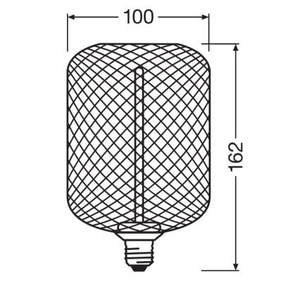 Λαμπτήρας Dimming LED DECOR FILAMENT E27/3,5W/230V 1800K μαύρο - Osram