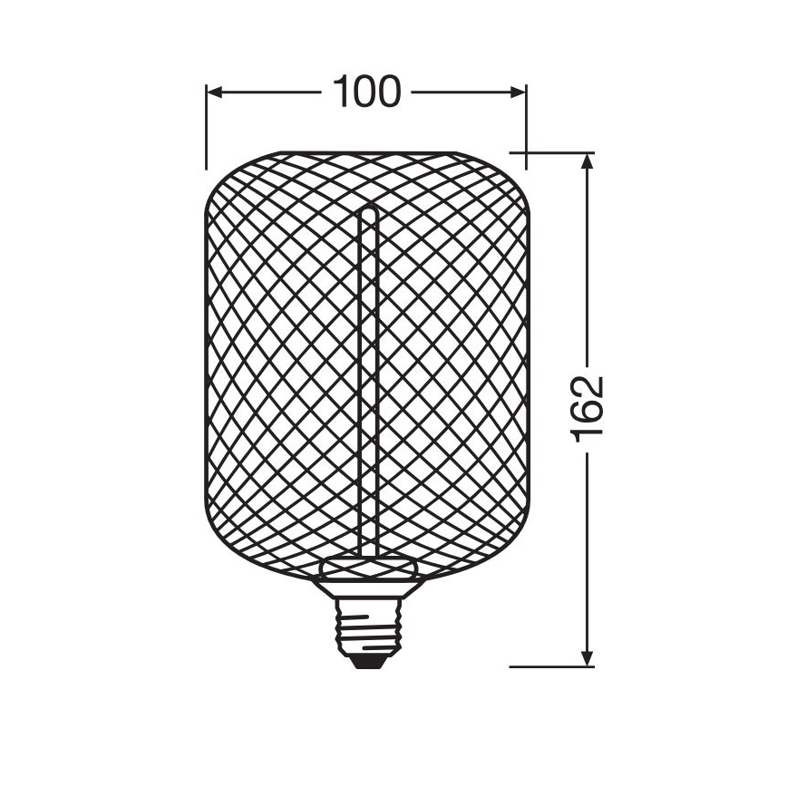 Λαμπτήρας Dimming LED DECOR FILAMENT E27/3,5W/230V 1800K μαύρο - Osram