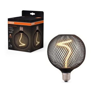 Λαμπτήρας Dimming LED DECOR FILAMENT G125 E27/3,5W/230V 1800K μαύρο - Osram