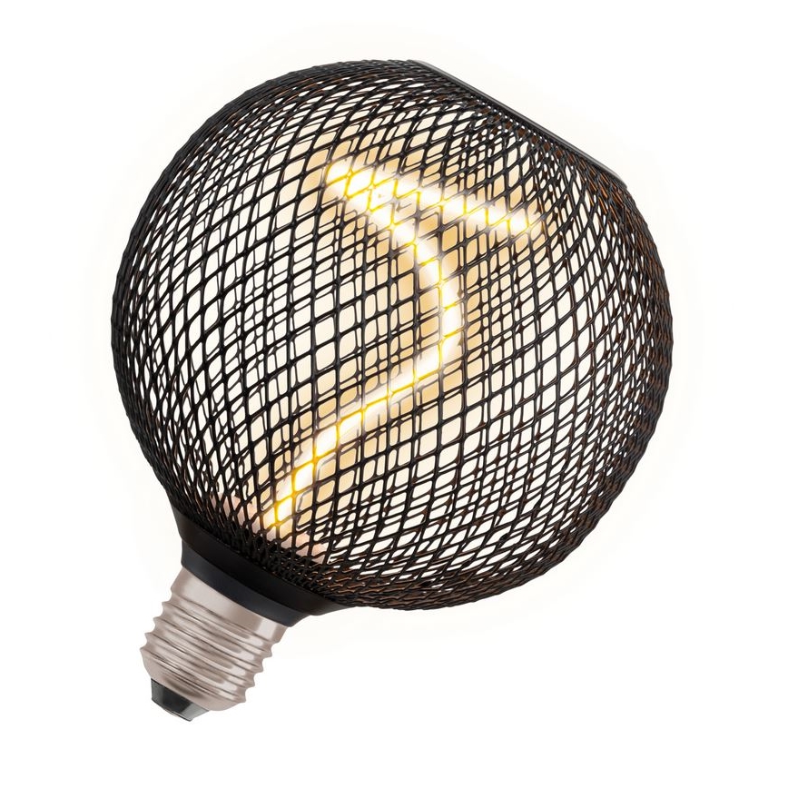 Λαμπτήρας Dimming LED DECOR FILAMENT G125 E27/3,5W/230V 1800K μαύρο - Osram