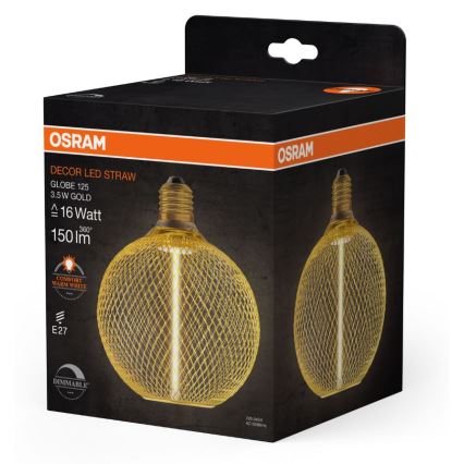 Λαμπτήρας Dimming LED DECOR  FILAMENT G125 E27/3,5W/230V 1800K χρυσαφί - Osram
