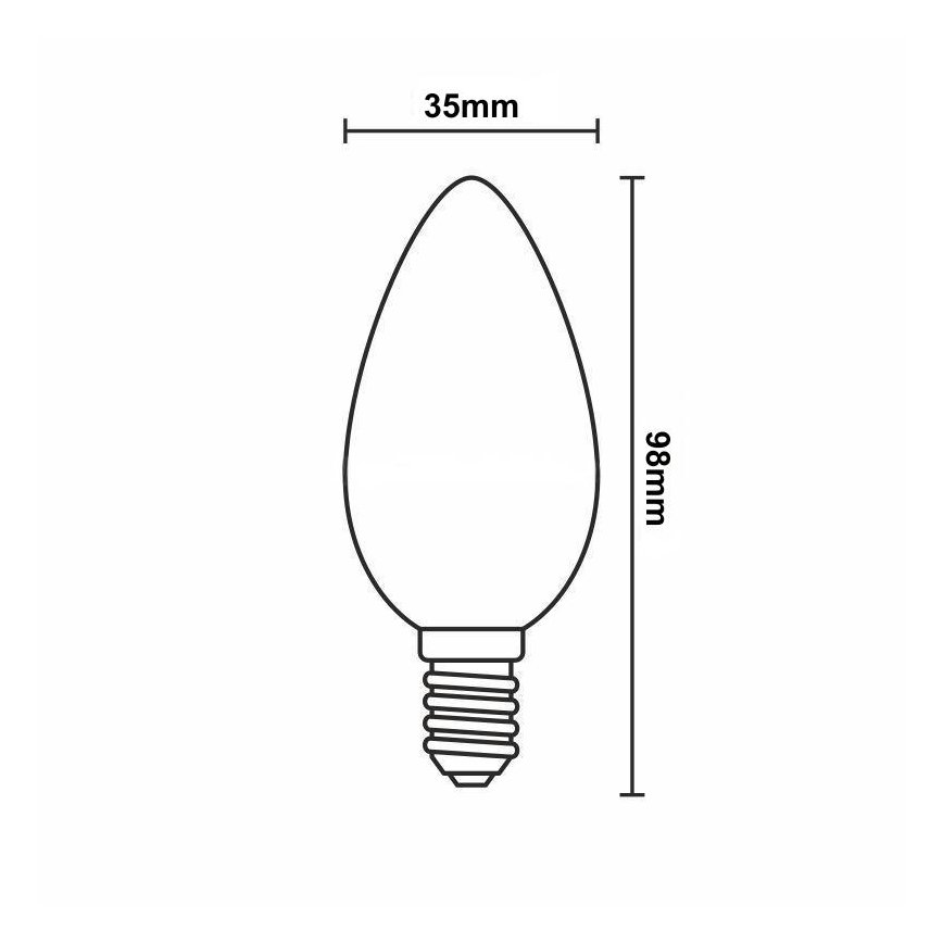 Λαμπτήρας Dimming LED FILAMENT C35 E14/6W/230V 3000K