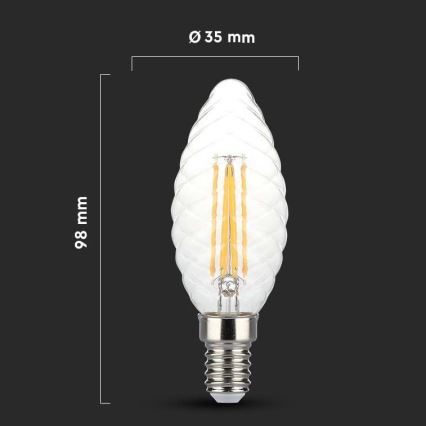 Λαμπτήρας Dimming LED FILAMENT E14/4W/230V 3000K