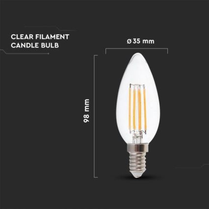 Λαμπτήρας Dimming LED FILAMENT E14/4W/230V 3000K