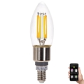 Λαμπτήρας Dimming LED FILAMENT MESH Smart C35 E14/4,5W/230V 2700-6500K - Aigostar