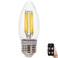 Λαμπτήρας Dimming LED FILAMENT MESH Smart C35 E27/4,5W/230V 2700-6500K - Aigostar