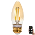 Λαμπτήρας Dimming LED FILAMENT MESH Smart C35 E27/4,5W/230V 2700-6500K - Aigostar