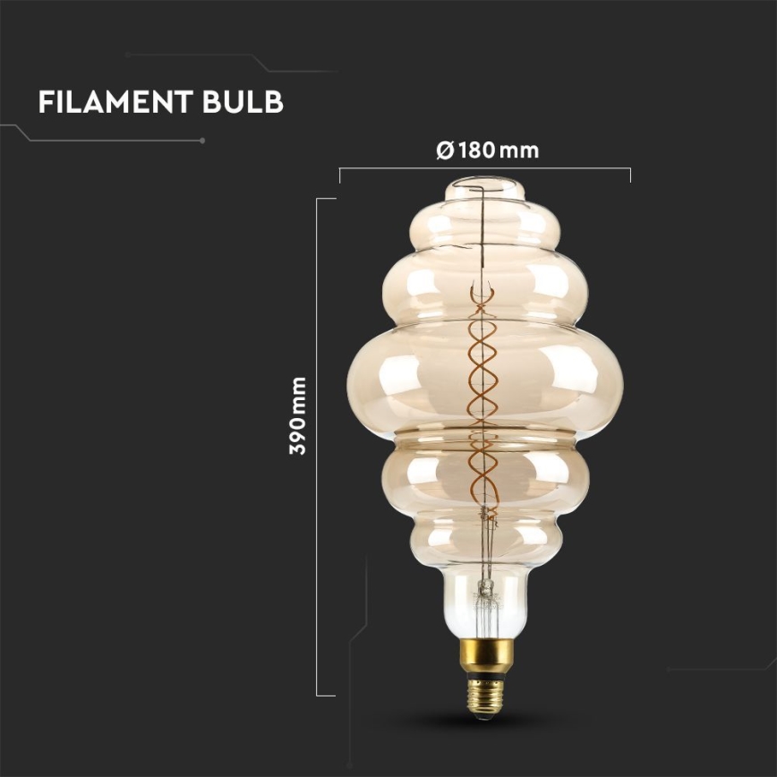 Λαμπτήρας Dimming LED FILAMENT S200 E27/8W/230V 1800K