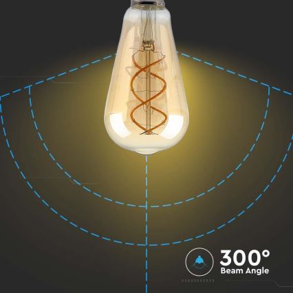 Λαμπτήρας Dimming LED FILAMENT ST64 E27/4,8W/230V 1800K