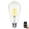 Λαμπτήρας Dimming LED FILAMENT ST64 E27/6W/230V 2700-6500K Wi-Fi - Aigostar