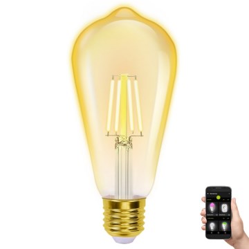 Λαμπτήρας Dimming LED FILAMENT ST64 E27/6W/230V 2700-6500K Wi-Fi - Aigostar