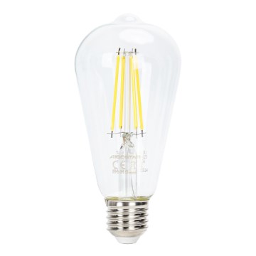 Λαμπτήρας Dimming LED FILAMENT ST64 E27/6W/230V 6500K - Aigostar