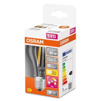 Λαμπτήρας Dimming LED GLOW DIM A60 E27/4W/230V 2200-2700K - Osram
