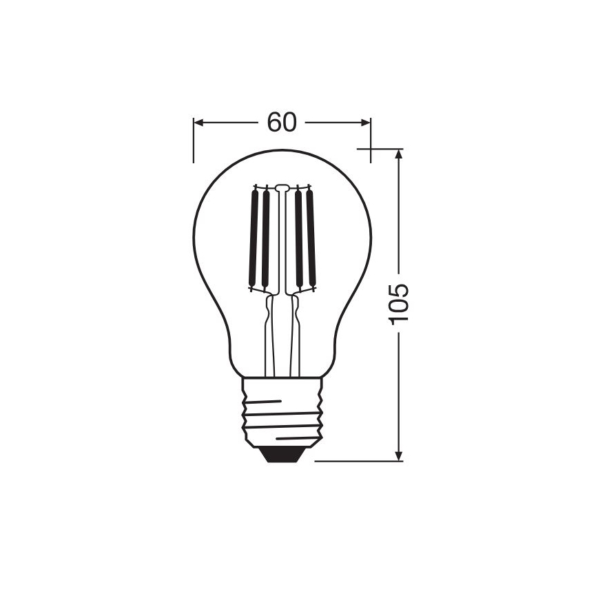 Λαμπτήρας Dimming LED GLOW DIM A60 E27/4W/230V 2200-2700K - Osram