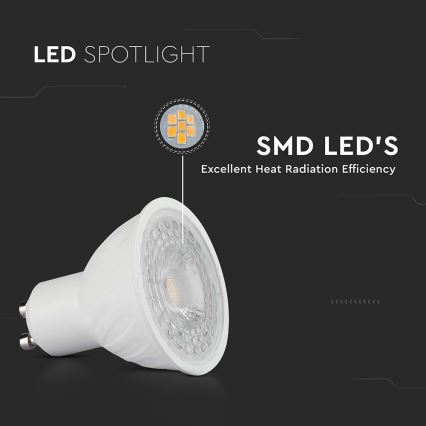 Λαμπτήρας Dimming LED GU10/6W/230V 6500K 38°