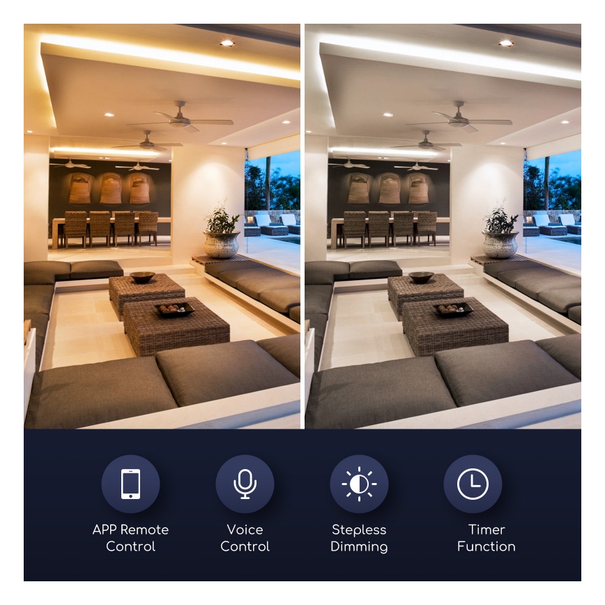 Λαμπτήρας Dimming LED GU10/7W/230V 3000-6500K Wi-Fi - Aigostar