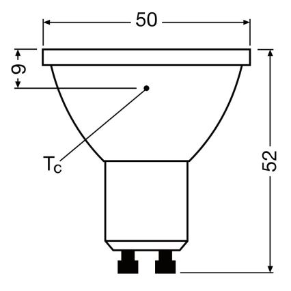 Λαμπτήρας Dimming LED PAR16 GU10/3,7W/230V 4000K CRI 90 - Osram
