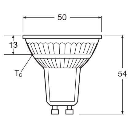 Λαμπτήρας Dimming LED PAR16 GU10/4,7W/230V 4000K 36° CRI 90 - Osram
