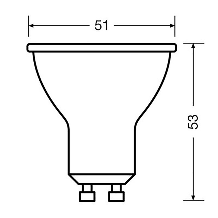 Λαμπτήρας Dimming LED PAR16 GU10/7,9W/230V 2700K CRI 90 - Osram