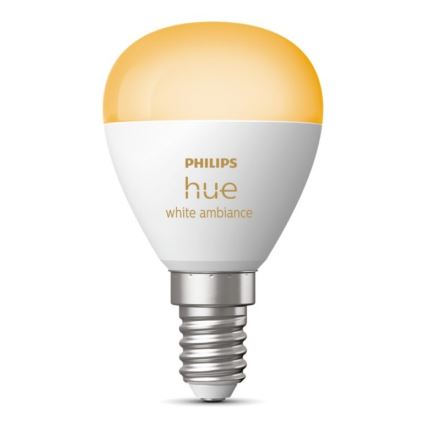 Λαμπτήρας Dimming LED Philips Hue WHITE AMBIANCE P45 E14/5,1W/230V 2200-6500K