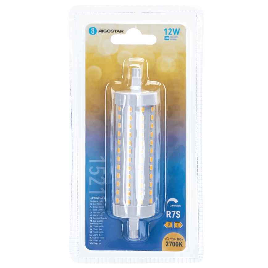 Λαμπτήρας Dimming LED R7s/12W/230V 2700K - Aigostar