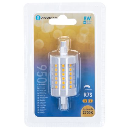 Λαμπτήρας Dimming LED R7s/8W/230V 2700K - Aigostar