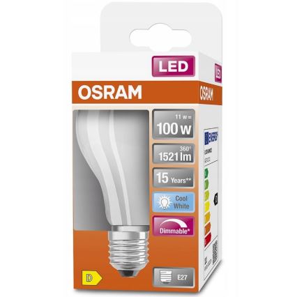 Λαμπτήρας Dimming LED RETROFIT A60 E27/11W/230V 4000K - Osram