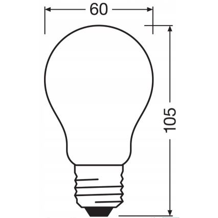 Λαμπτήρας Dimming LED RETROFIT A60 E27/11W/230V 4000K - Osram