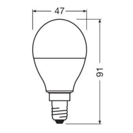 Λαμπτήρας dimming LED RGB E14/4,9W/230V 2700K + τηλεχειριστήριο - Osram