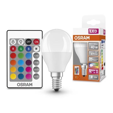 Λαμπτήρας dimming LED RGB E14/4,9W/230V 2700K + τηλεχειριστήριο - Osram