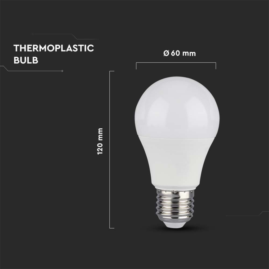 Λαμπτήρας Dimming LED SAMSUNG CHIP A60 E27/11W/230V 3000K
