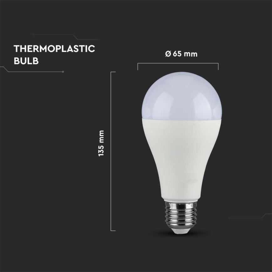 Λαμπτήρας Dimming LED SAMSUNG CHIP A65 E27/17W/230V 4000K