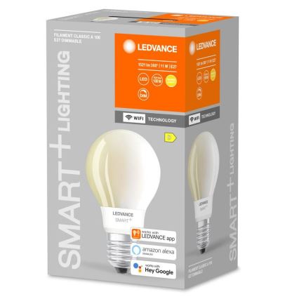 Λαμπτήρας Dimming LED SMART+ FILAMENT E27/11W/230V 2700K Wi-Fi - Ledvance