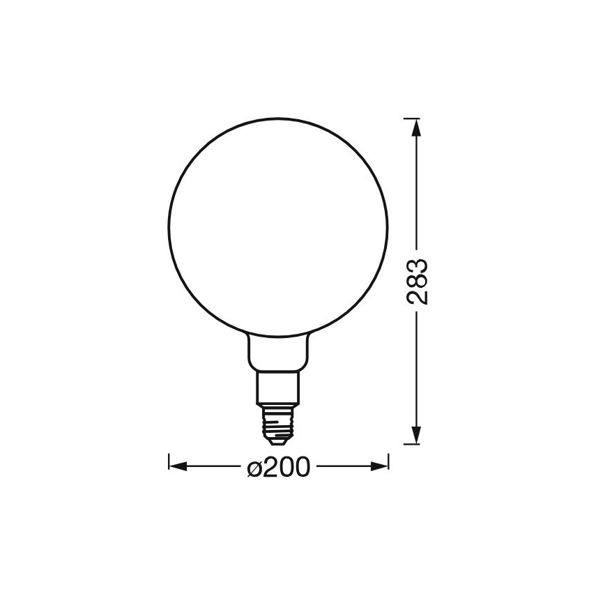 Λαμπτήρας Dimming LED SMART+ GLOBE G200 E27/6W/230V 2500K Wi-Fi - Ledvance