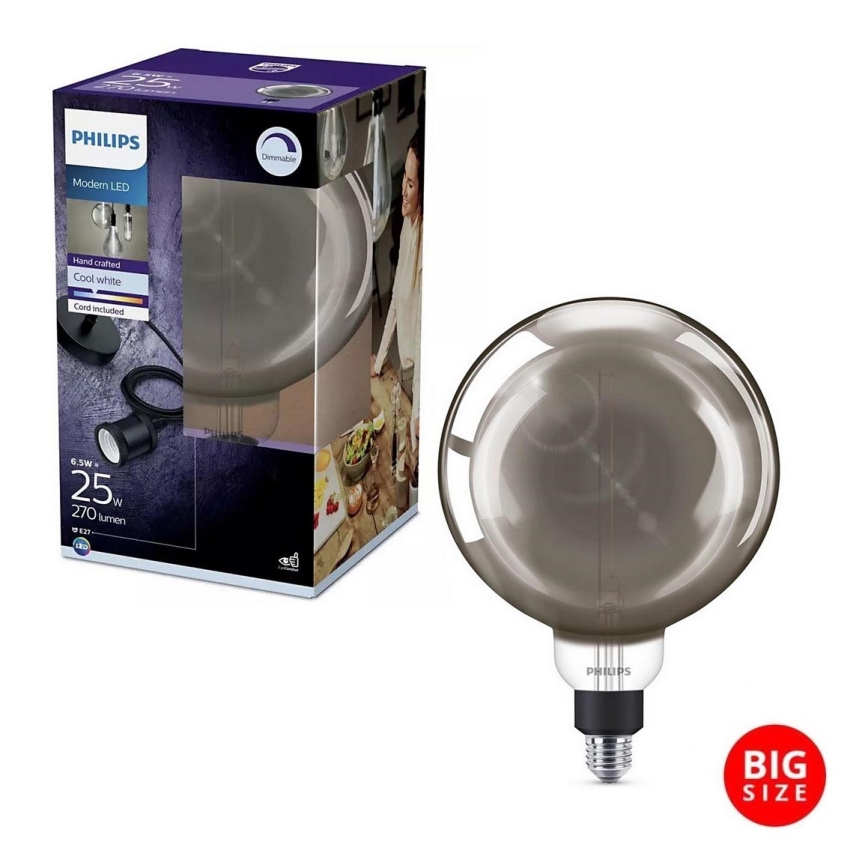 Λαμπτήρας Dimming LED SMOKY VINTAGE Philips E27/6,5W/230V 4000K