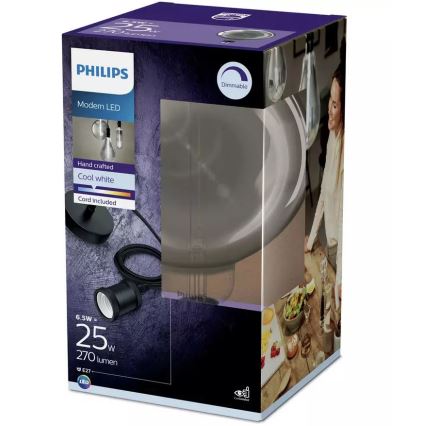 Λαμπτήρας Dimming LED SMOKY VINTAGE Philips E27/6,5W/230V 4000K