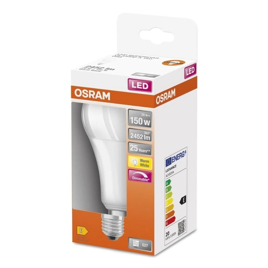 Λαμπτήρας Dimming LED SUPERSTAR E27/20W/230V 2700K - Osram