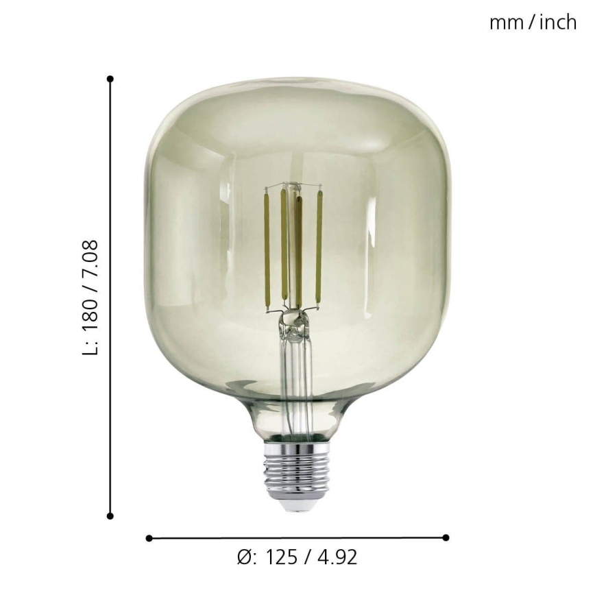 Λαμπτήρας Dimming LED VINTAGE E27/4W/230V 3000K  - Eglo 12597